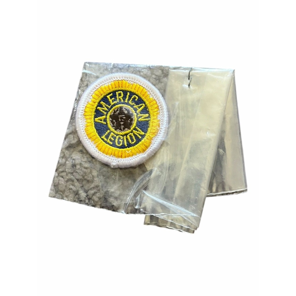 Vintage American Legion Emblem Small Circle Patch - New Old Stock